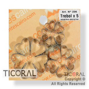 CORT C 236 TREBOL X3 (5 HOJAS) ACERO x 1